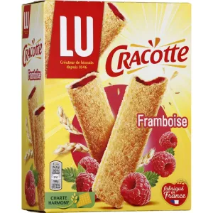 Biscottes Fourrées à la Framboise Cracotte 200g  - LU