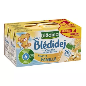 Sabor de baunilha Blédidej a partir de 6 meses 4x250ml - BLEDINA