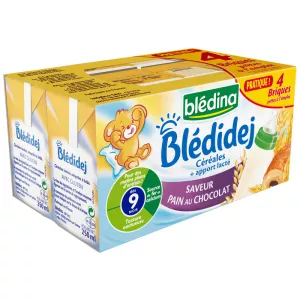 Blédidej pain au chocolat from 9 months 4x250ml - BLEDINA