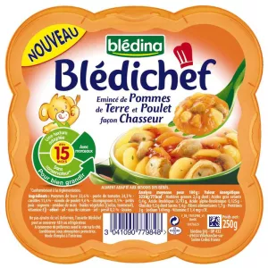 Plat bébé pommes de terre/poulet dès 15 mois 250g - BLEDINA