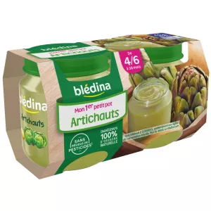 Petits pots artichauts 4/6 mois 2x130g - BLEDINA