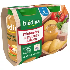 Pots légumes/jambon dès 6 mois 2x200g - BLEDINA