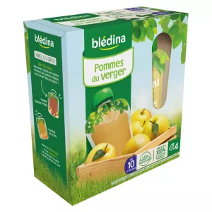 Gourde pommes dès 12mois 4x90g - BLEDINA
