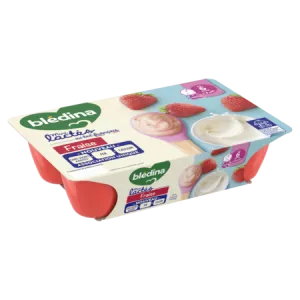 Dessert bébé mini lactés fraise dès 6mois 6x55g - BLEDINA