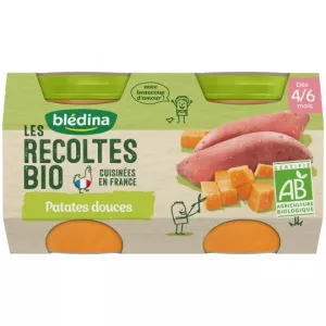 Pots patate douce BIO dès 4/6 mois 2x130g - BLEDINA