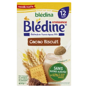Céréales blédine croissance choco-biscuitée dès 12 mois 400g - BLEDINA