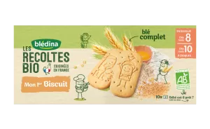 Biscuits bébé BIO blé complet dès 8 mois 150g - BLEDINA