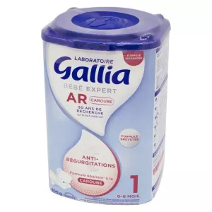 Lait En Poudre Anti Régurgitations  Bébé Expert Ar 1 De 0 à 6 Mois 800g - GALLIA