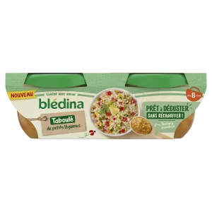 Bol taboulé de petits légumes dès 8 mois 2x200g - BLEDINA
