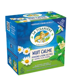 Infusion Nuit Calme Verveine & Reine des Prés X20 - LA TISANIÈRE