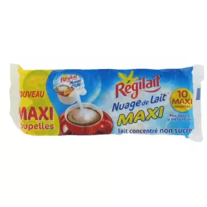 Lait concentré non sucré en coupelle 10x14g - REGILAIT