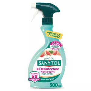 Nettoyant Ménager Désinfectant Multi-Usages Pamplemousse 500ml - SANYTOL