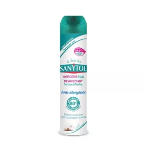 Purificateur d'Air Désinfectant Anti-Allergènes Fleurs de Coton 300ml - SANYTOL