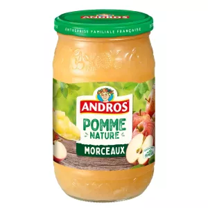 Compote pommes morceaux 740g - ANDROS