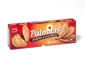 Palmiers Nature -  2 Pochons De 6 Biscuits 100g - Poult