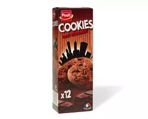 Cookies Chocolat & Pépites De Choc - 12 Biscuits 200g - Poult