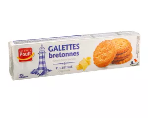 Galettes Bretonnes (18.7% Beurre) - 16 Biscuits 125g - Poult