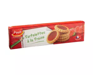 Tartelettes à La Fraise - 8 Biscuits 150g - Poult