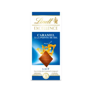Ubora wa maziwa ya caramel kwenye kibao cha chumvi 100 g - LINDT