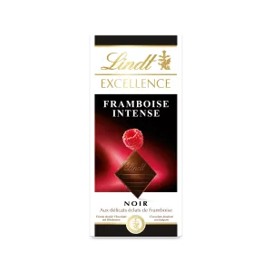 Tablette De Chocolat  Excellence Noir Framboise Intense  100 G - LINDT