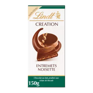 Tablette De Chocolat  Lait Entremets Noisette 150g - LINDT