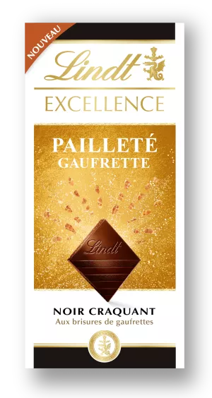 Tablette De Chocolat  Excellence Noir Gaufrette    100 G - LINDT