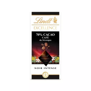尼加拉瓜卓越巧克力棒 70% 可可和咖啡 100 克 - LINDT