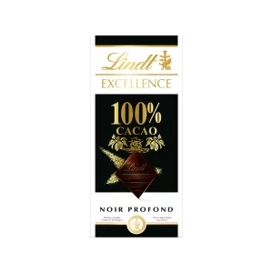 Tablette De Chocolat  Excellence Noir 100%  Cacao    50 G - LINDT