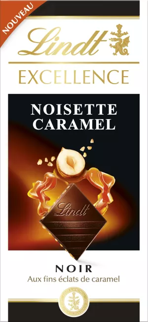 Tablette De Chocolat  Excellence Noir Noisette Caramel  100 G - LINDT