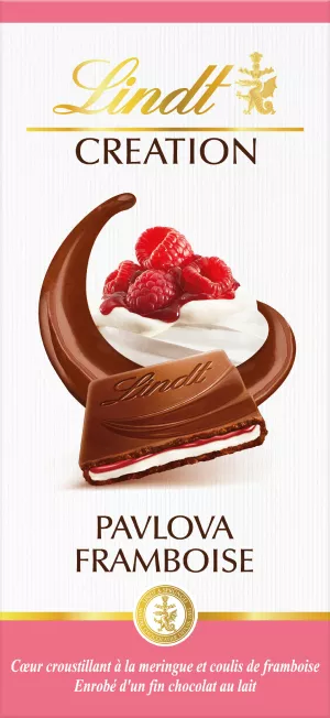 Tablette De Chocolat  Création Pavlova Framboise  150 G - LINDT