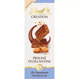 Tablette De Chocolat  Création Lait Praliné Feuillantine Tablette 110 G - LINDT