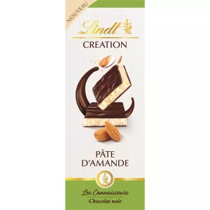 Tablette De Chocolat  Création Noir Pâte D'amande Tablette 110 G - LINDT