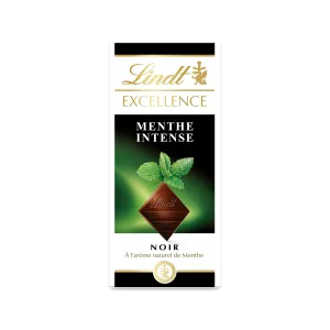 Tablette De Chocolat  Excellence Noir Menthe Intense  100 G - LINDT
