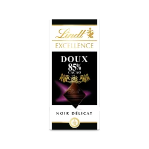Tablette De Chocolat  Excellence Noir 85% Cacao Doux   100 G - LINDT