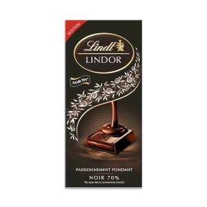 Tablette De Chocolat  Lindor Noir 70%   145 G - LINDT