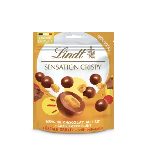 Confiserie De Chocolat Au Lait Céréales Soufflées Goût Pop-corn Sensation Crispy 140g - LINDT
