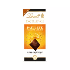 Excellence Noir Gaufrette Orange 100g - LINDT