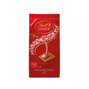 Chocolat Lait Carré Lindor 188g - LINDT
