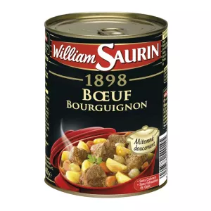 Plat Cuisiné Boeuf Bourguignon, 400g - WILLIAM SAURIN