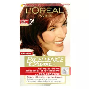 L'OREAL excellence creme Coloration châtain clair auburn 5.6  176 ml