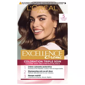 Coloration Cheveux 5 Châtain Clair excellence - L'OREAL