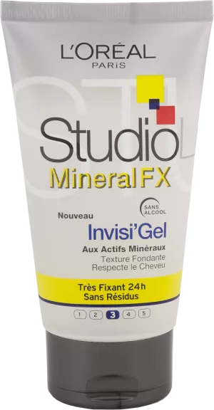 Gel Coiffant Mineral FX Gel Ultra Fixant 24h studio line 150ml - L'OREAL
