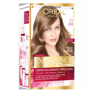 Coloration Cheveux 7.1 Blond cendré EXCELLENCE - L'OREAL
