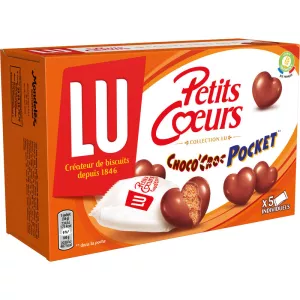 Petits cœurs choc'croc pocket 180g - LU