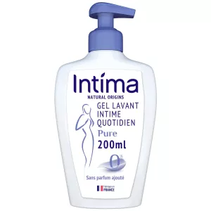 Gel Lavant Douche Intime Natural Pure sans Parfum Ajouté Usage Quotidien 200ml - INTIMA