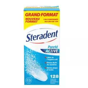 Nettoyant prothèses dentaires pureté active - STERADENT