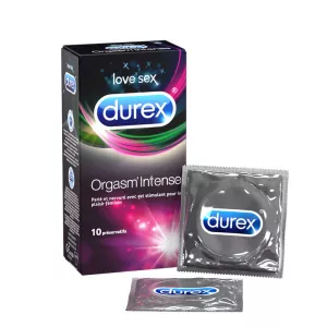 Orgasm'Intense préservatifs perlés et nervurés x10 - DUREX