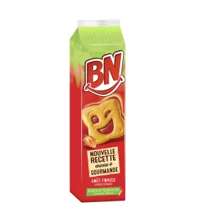 Biscuits Fourrés Goût Fraise 285g - BN