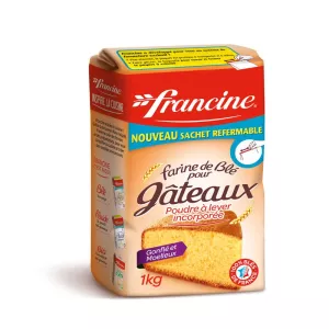 Farine de blé pour gâteaux T45 1kg - FRANCINE