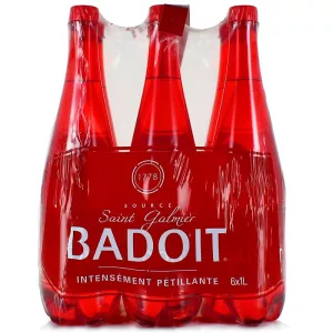 Eau gazeuse rouge 6x1l - BADOIT